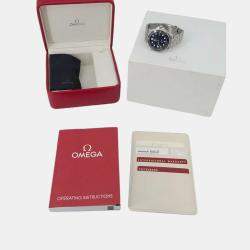 Omega Blue Stainless Steel Seamaster Diver 212.30.41.20.03.001 Automatic Men's Wristwatch 41 mm 