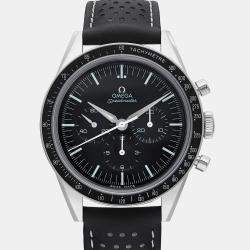 Omega Black Stainless Steel Speedmaster 3513.50 Automatic Men's Wristwatch 39 mm