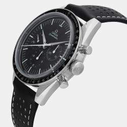 Omega Black Stainless Steel Speedmaster 3513.50 Automatic Men's Wristwatch 39 mm