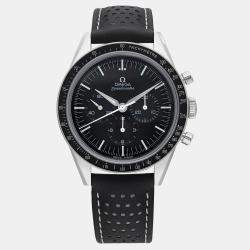 Omega Black Stainless Steel Speedmaster 3513.50 Automatic Men's Wristwatch 39 mm