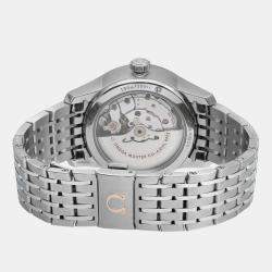 Omega White Stainless Steel De Ville Hour Vision 433.10.41.22.02.001 Automatic Men's Wristwatch 41mm