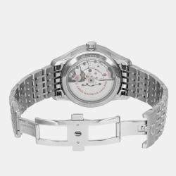 Omega White Stainless Steel De Ville Hour Vision 433.10.41.22.02.001 Automatic Men's Wristwatch 41mm