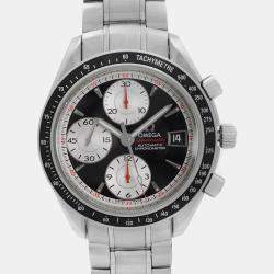 Omega Black Stainless Steel Speedmaster 3210.51.00 Automatic Men's Wristwatch 40 mm