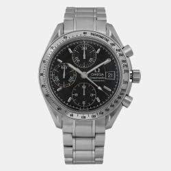 Omega Black Stainless Steel Speedmaster 3513.50.00 Automatic Men's Wristwatch 39 mm