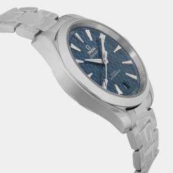 Omega Blue Stainless Steel Seamaster 522.12.41.21.03.001 Automatic Men's Wristwatch 41 mm