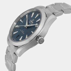 Omega Blue Stainless Steel Seamaster 522.12.41.21.03.001 Automatic Men's Wristwatch 41 mm
