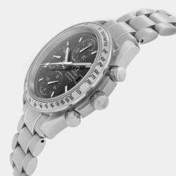 Omega Black Stainless Steel Speedmaster 3513.50.00 Automatic Men's Wristwatch 39 mm