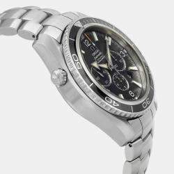 Omega Black Stainless Steel Seamaster Planet Ocean 2210.50.00 Automatic Men's Wristwatch  45.5mm 