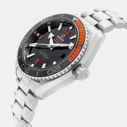 Omega Black Stainless Steel Seamaster Planet Ocean 215.30.44.21.01.002 Automatic Men's Wristwatch 43.5 mm