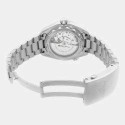 Omega Black Stainless Steel Seamaster Planet Ocean 215.30.44.21.01.002 Automatic Men's Wristwatch 43.5 mm