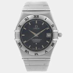 Omega Blue Stainless Steel Constellation 368.1201 Automatic Men's Wristwatch 35 mm 