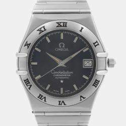 Omega Blue Stainless Steel Constellation 368.1201 Automatic Men's Wristwatch 35 mm 