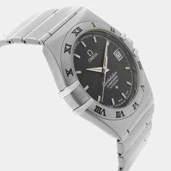 Omega Blue Stainless Steel Constellation 368.1201 Automatic Men's Wristwatch 35 mm 