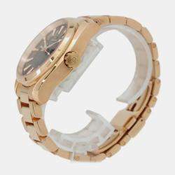 Pre Owned Omega Grey 18k Rose Gold Seamaster Aqua Terra 231.50.43.22.06.003 Automatic Men's Wristwatch 38.5 mm