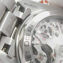 Omega Grey Stainless Steel Seamaster Planet Ocean Automatic Men's Wristwatch 45.5 mm