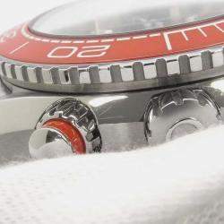 Omega Grey Stainless Steel Seamaster Planet Ocean Automatic Men's Wristwatch 45.5 mm