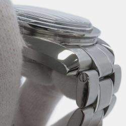 Omega Black Stainless Steel Speedmaster Manual Winding Men's Wristwatch 42 mm
