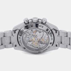 Omega Black Stainless Steel Speedmaster Manual Winding Men's Wristwatch 42 mm