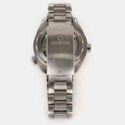 Omega Black Stainless Steel Seamaster 215.32.44.21.01.001 Automatic Men's Wristwatch 43.5 mm