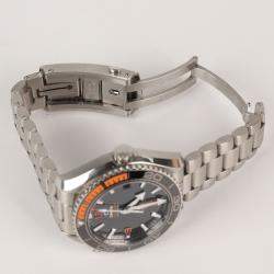 Omega Black Stainless Steel Seamaster 215.32.44.21.01.001 Automatic Men's Wristwatch 43.5 mm