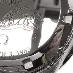 Omega Black Stainless Steel First Omega In Space Speedmaster 310.30.40.50.06.001 Automatic Men's Wristwatch 39.7mm