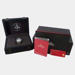 Omega Black Stainless Steel First Omega In Space Speedmaster 310.30.40.50.06.001 Automatic Men's Wristwatch 39.7mm