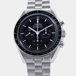 Omega Black Stainless Steel Speedmaster Professional Moonwatch 310.30.42.50.01.001 Manual Winding Men's Wristwatch 42mm