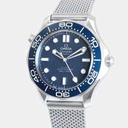 Omega Blue Stainless Steel Seamaster Diver 300 M 210.30.42.20.03.002 Automatic Men's Wristwatch 42mm