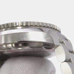 Omega Blue Stainless Steel Seamaster Planet Ocean Automatic Men's Wristwatch 39.5 mm