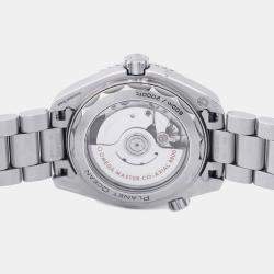 Omega Blue Stainless Steel Seamaster Planet Ocean Automatic Men's Wristwatch 39.5 mm