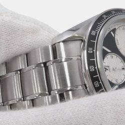 Omega Black Stainless Steel Speedmaster Racing Automatic Men's Wristwatch 40 mm