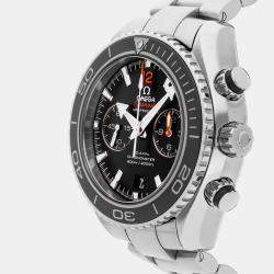 Pre-Owned Omega Black Dial Seamaster Planet Ocean 600M Chronograph Automatic  Men's Watch 45 mm