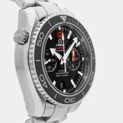 Pre-Owned Omega Black Dial Seamaster Planet Ocean 600M Chronograph Automatic  Men's Watch 45 mm