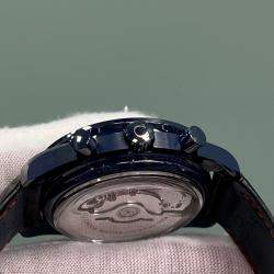 Omega Speedmaster Blue Ceramic AVENTURINE Leather Automatic  Men's Watch 44.25 mm  