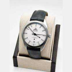 Omega Silver Stainless Steel Constellation Globemaster 130.33.39.21.02.001 Automatic Men's Wristwatch 39 mm