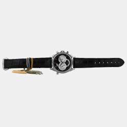 Omega Black Stainless Steel De Ville 4847.50.31 Automatic Men's Wristwatch 41 mm