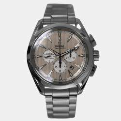 Omega Cream Stainless Steel Seamaster Aqua Terra 231.10.44.50.09.001 Automatic Men's Wristwatch 44 m