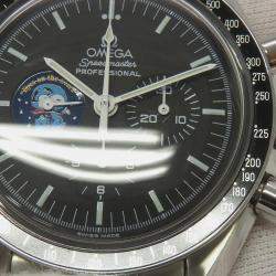 Pre Owned Omega Black Stainless Steel Speedmaster Professional 3578.51.00 Manual Winding Men's Wristwatch 42mm