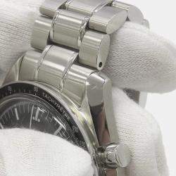 Pre Owned Omega Black Stainless Steel Speedmaster Professional 3578.51.00 Manual Winding Men's Wristwatch 42mm
