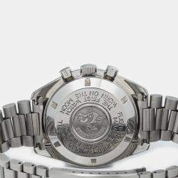 Omega Black Stainless Steel Speedmaster Professional Moonwatch ST145.022 Manual Winding Men's Wristwatch 42mm
