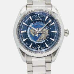 Omega Seamaster Aqua Terra 220.10.43.22.03.001 Automatic Blue Stainless Steel Men's Wristwatch 43mm