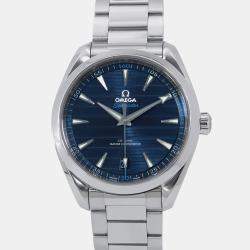 Omega Blue Stainless Steel Seamaster Aqua Terra 220.10.41.21.03.001 Automatic Men's Wristwatch 41 mm
