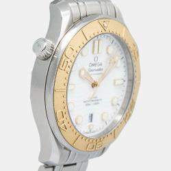 Omega Seamaster 522.21.42.20.04.001 Automatic White 18k Yellow Gold Stainless Steel Men's Wristwatch 43 mm