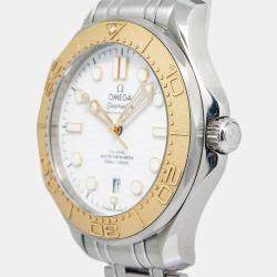 Omega Seamaster 522.21.42.20.04.001 Automatic White 18k Yellow Gold Stainless Steel Men's Wristwatch 43 mm