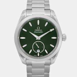 Pre Owned  Omega Seamaster Aqua Terra 220.10.38.20.10.001 Automatic Green Stainless Steel Men's Wristwatch 38 mm