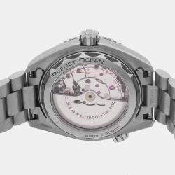 Pre Owned Omega Seamaster Planet Ocean 215.90.44.21.99.001 Automatic Grey Titanium Men’s Wristwatch 43 mm