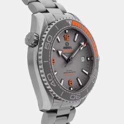 Pre Owned Omega Seamaster Planet Ocean 215.90.44.21.99.001 Automatic Grey Titanium Men’s Wristwatch 43 mm