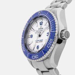 Pre Owned Omega Seamaster Planet Ocean 215.30.46.21.04.001 Automatic White Stainless Steel Men’s Wristwatch 45 mm