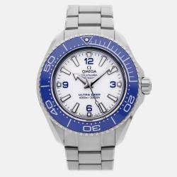 Pre Owned Omega Seamaster Planet Ocean 215.30.46.21.04.001 Automatic White Stainless Steel Men’s Wristwatch 45 mm