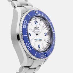 Pre Owned Omega Seamaster Planet Ocean 215.30.46.21.04.001 Automatic White Stainless Steel Men’s Wristwatch 45 mm
